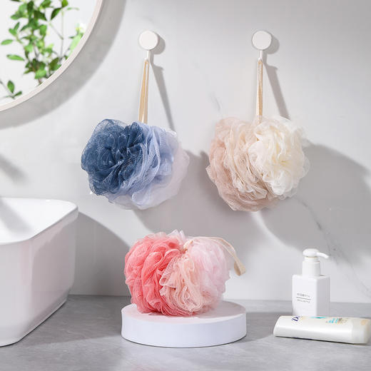 【积分换购】美丽雅炫色加大浴花揉揉泡泡浴球多色混发 1个/包 商品图1