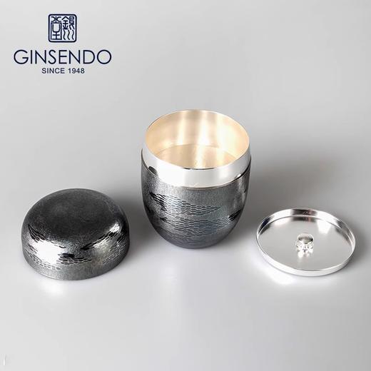 银本铺茶叶罐日本进口枣型存茶罐密封罐小号便携精品高档银本铺祥云茶叶罐100g 商品图3