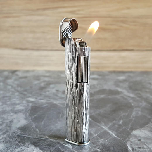 【95新】Dunhill 登喜路礼服款礼服款树皮纹包银打火机73*20*13MM（皆取最大值）现售价：2200！020725NJM60 商品图4