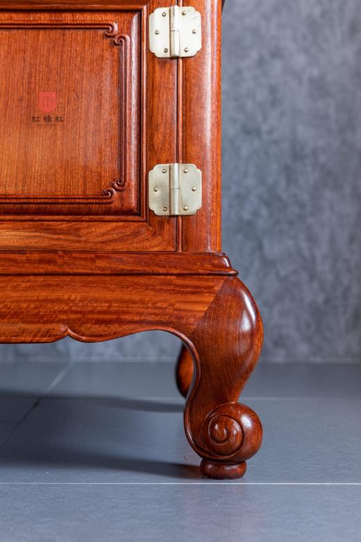红桥红  家具严选  缅甸花梨（大果紫檀）  【238 两柜两抽屉 踩珠电视柜】 商品图6