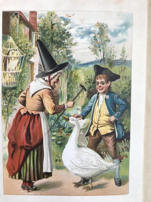 1896年 鹅妈妈童谣与童话集 6幅彩色424幅黑白插图 漆布精装32开 商品图2