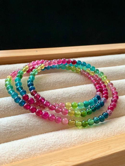 4.5mm多圈彩虹碧玺手串 商品图4