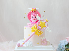 女孩款 奇妙萌可 梦幻魔法棒 翻糖蛋糕