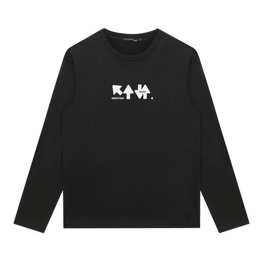 GXG男装【100%棉】秋季时尚简约字母男士圆领百搭长袖t恤K&C 商品图2