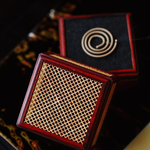 【青山特惠】小叶紫檀+黄杨木 双层【梵影】盘香炉 b7 商品图5