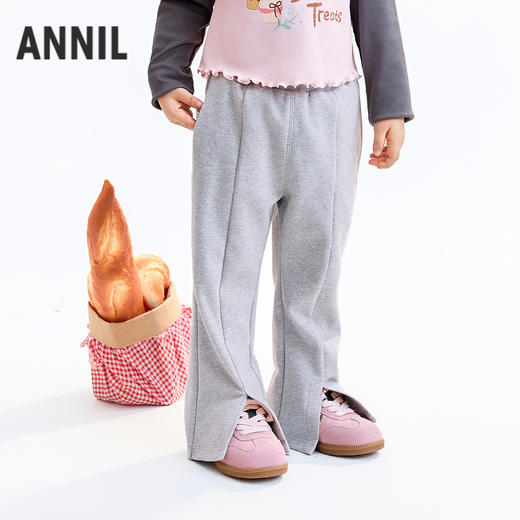 【实体店同款】女童全腰针织长裤秋季新款安奈儿童装XG536093 商品图1