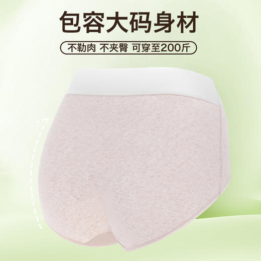 生态彩棉大码内裤纯棉a类全裤7a抑菌加长裆高腰无痕351# 商品图9