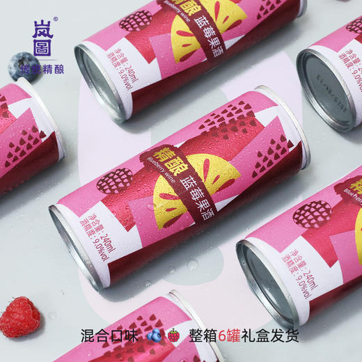 岚图蓝莓果酒 微醺水果酒 适合女士低度果酒精酿礼盒装 复合果味 商品图2
