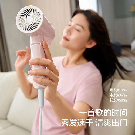 【朗威吹风机家用】负离子大功率高速吹风筒 酒店电吹风 折叠易收纳 商品图2