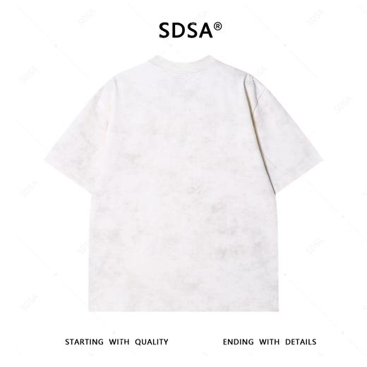 T4130夏季高级感新款男士美式领口镶钻设计圆领短袖T恤百搭轻奢上衣潮 商品图5