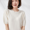 【买一送一，加入购物车两件立即满减，拍一件不发货！】夏季女款羊毛圆领/V领针织短袖 | 柔软细腻 亲肤舒适多色可选 商品缩略图7