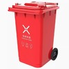 【JL】240L红色带轮有害垃圾桶 商品缩略图1