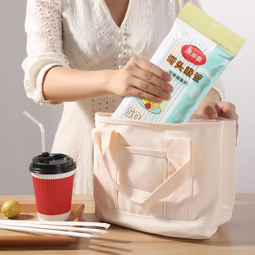 【批发】美丽雅一次性产妇儿童食品级独立包装弯头吸管 100支/包 商品图4