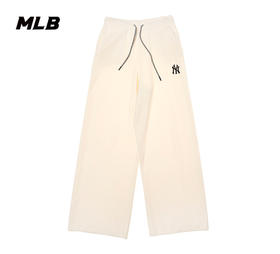 【M断码服】【微瑕，如无货做退款处理】MLB男女同款小标时尚简约可调节裤腰24秋冬针织长裤3FPTV0344