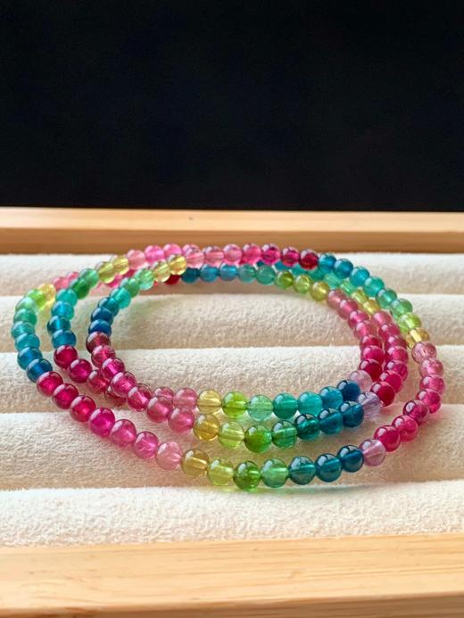 4.5mm多圈彩虹碧玺手串 商品图7