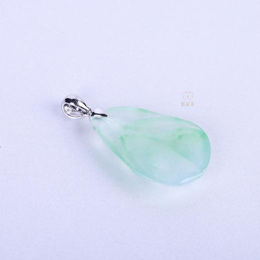 【大业有成】飘绿叶子翡翠坠4   GZ12410065 商品图3