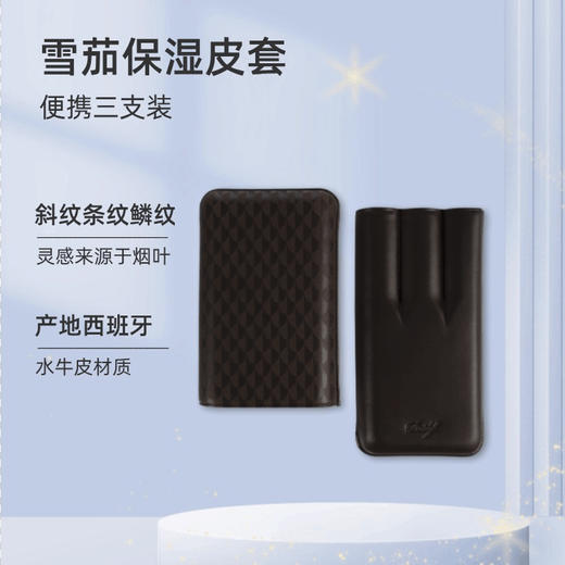 Davidoff/大卫杜夫雪茄盒保湿皮套便携三支装高档套装 商品图4