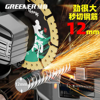 绿林数显锂电无刷角向磨光机24件大功率充电式多功能切割机抛光打磨机 商品图1