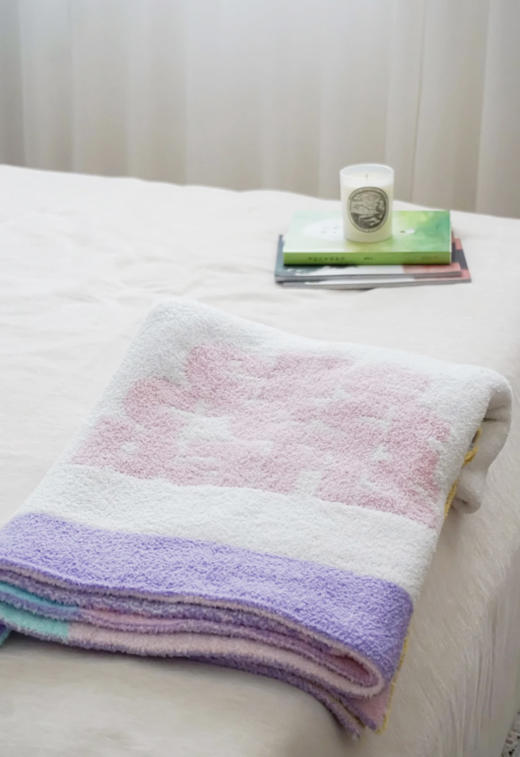 ELLE DECO泡泡绒半边绒盖毯 商品图1