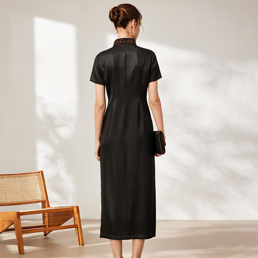 TANGY Collection天意2025秋季新品商场同款女旗袍连衣裙L253800 商品图2