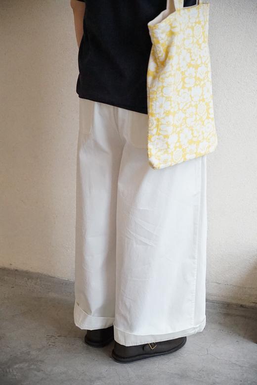 NITTO 白色阔腿休闲裤 商品图6