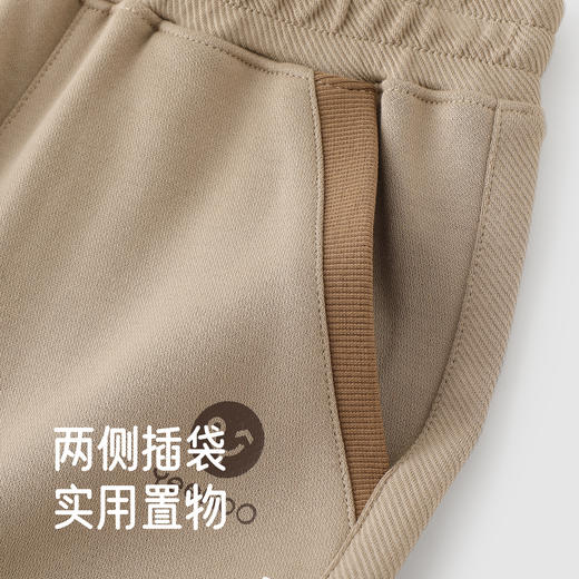 【商场同款】英氏儿童裤子秋冬休闲束脚裤男童纯棉卡其卫裤长裤 商品图3