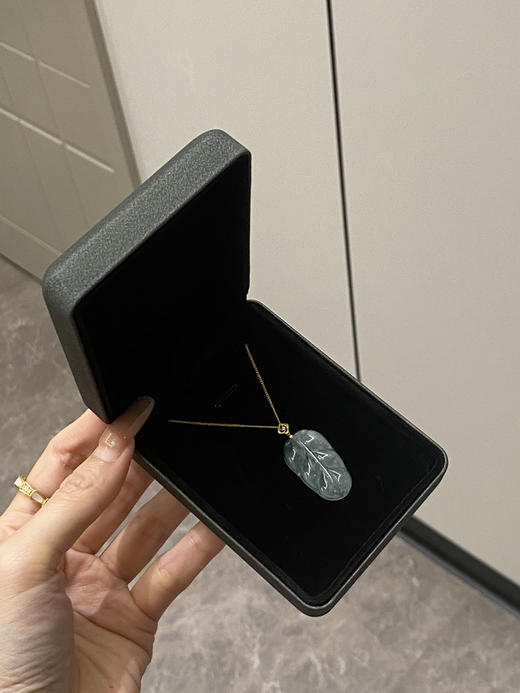 危料翡翠18k扣头叶子 商品图5