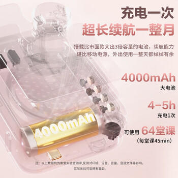 索爱（soaiy）KY01无线领夹防啸叫小蜜蜂扩音器教师专用长续航蓝牙音箱音响麦克风上课教学导游户外背带便携粉 /数码 /影音娱乐 /音箱/音响 商品图3