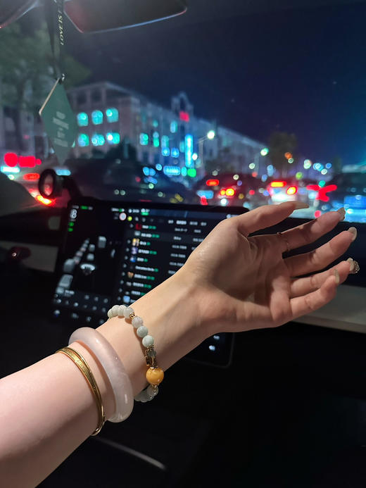 天然糯种翡翠手串 〰️ 商品图1