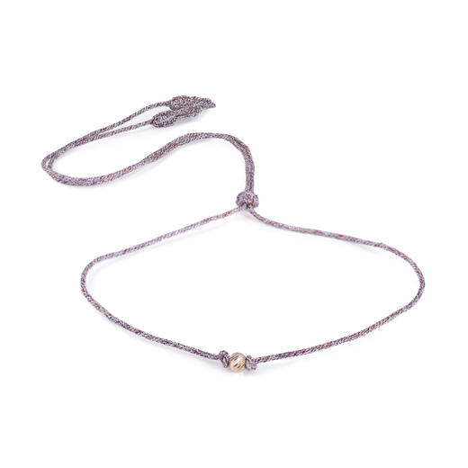 北京仓｜Maayaz-Zina-闪粉色 18K金珠 可调节 项链［摩洛哥设计师］ 商品图0