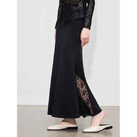 「自」全新升级【铂金会员183/天猫239/差价56】(44907)洛诗琳新中式蕾丝拼接A字半身2025夏季设计感气质优雅长裙