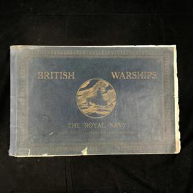 48*31.5cm！约20世纪中期 英国海军战舰图集 约百余幅插图 平装