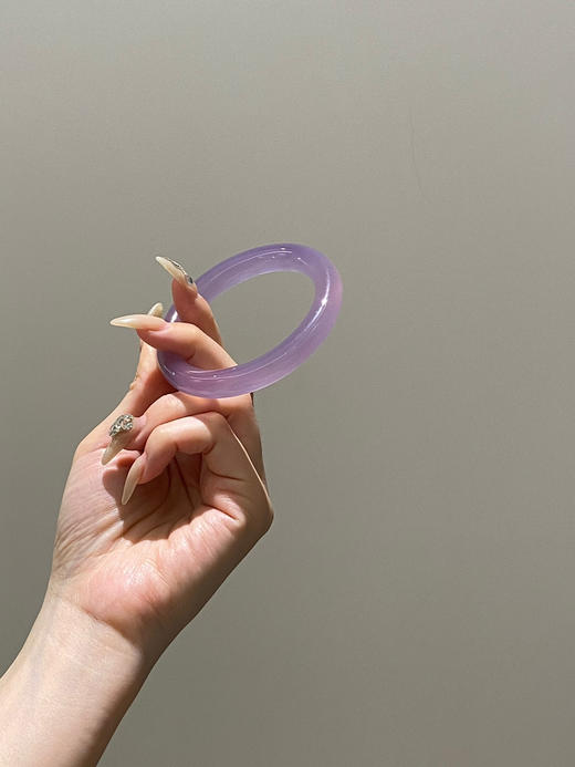 马料原矿紫手镯 商品图4