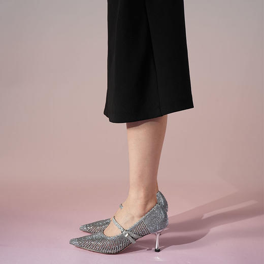 Westory2025年夏季镂空单鞋同期玛丽珍鞋宴会鞋W25AH58311 商品图7