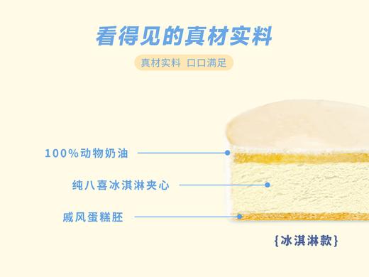 【先囤后约】【可配送】全家福6英寸生牛乳八喜冰淇淋蛋糕（巧克力+抹茶+草莓+香草）(ZB) 商品图2