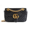 【95新】Gucci古驰Marmont系列446744黑金马蒙22链条包单肩斜挎包女士270625NJS12 商品缩略图0