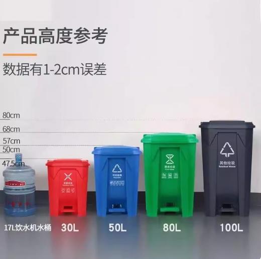 【JL】蓝色垃圾桶 30L 商品图1