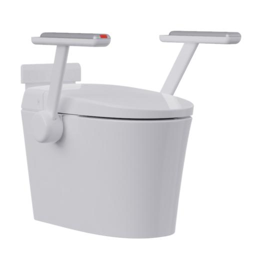 【海尔康养系列智能双扶手马桶XAF6 自动翻盖 助力起身 一键呼救 零压双漩劲冲 强劲又省水 零水压无水压限制 无棱抗菌陶瓷直流无缝座圈 自动冲水 自动除臭 坑距联系客服备注 商品图9