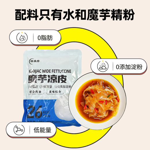 恬禾亦·魔芋凉皮 低卡零脂素食代餐不添加淀粉 糖宝生酮素食人群 270g 商品图3