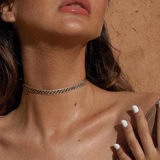 北京仓｜Maayaz-Izy n°2-薰衣草 编织 颈链［摩洛哥设计师］ 商品图0