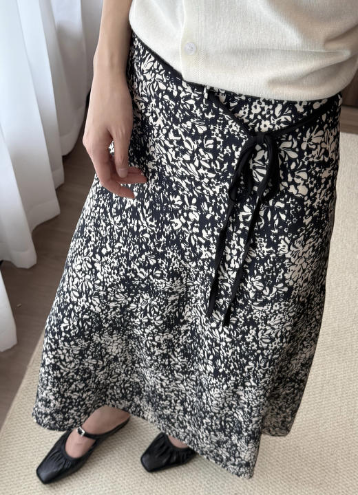 高端小禾含桑蚕丝半身裙超显瘦浪漫法式百搭半裙 商品图10