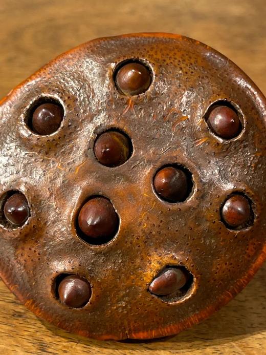 竹根仿生巧雕莲蓬把玩件，顺丰包邮 商品图5