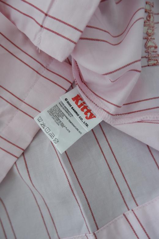 直发 野兽//KT联名 甜美粉条纹 天丝棉，居家睡衣短袖套装 商品图8