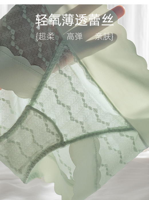 专利正版🏆高弹0勒感💯‼【法式软蕾丝收腹内裤】这舒适度直接对同价位内裤降维打击❗穿上就脱不下来❗ 商品图3