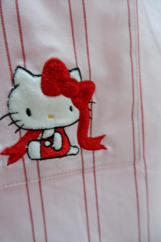 直发 野兽//KT联名 甜美粉条纹 天丝棉，居家睡衣短袖套装 商品图4