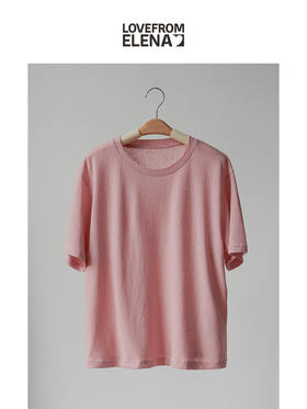  “仲夏诗行”酶洗棉麻 法式简约短袖T恤