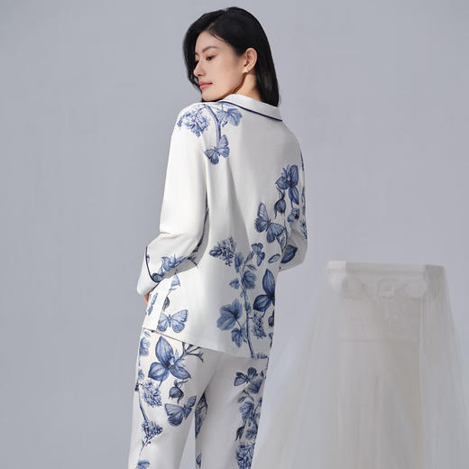 【3F】安莉芳棉麻蝴蝶印花可外穿家居服套装EL00888 商品图1