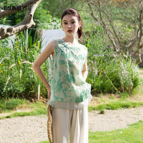 【门店同款】ENJOY夏季云敛定制-“乐染东方”提花上衣 163693382