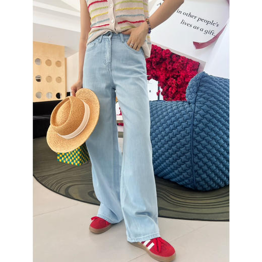 2507202    the r0w 亚麻混纺牛仔裤 商品图6