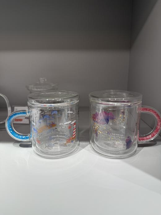 璃匠粉蓝对杯高硼硅玻璃带盖200ml 商品图1